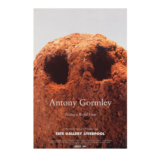 Antony Gormley: Testing A World View, 1994 original exhibition poster